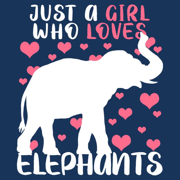 Just A Girl Who Loves Elephants Tall T-Shirt