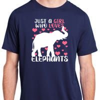 Just A Girl Who Loves Elephants Adult ChromaSoft Performance T-Shirt