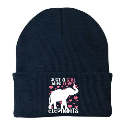 Just A Girl Who Loves Elephants Knit Cap Winter Beanie