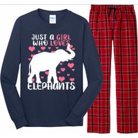 Just A Girl Who Loves Elephants Long Sleeve Pajama Set