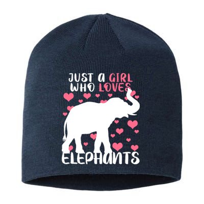 Just A Girl Who Loves Elephants Sustainable Beanie