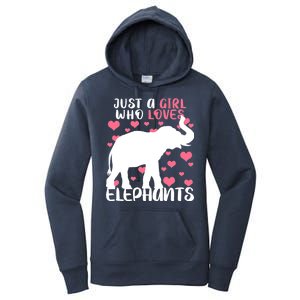 Just A Girl Who Loves Elephants Women's Pullover Hoodie