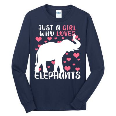 Just A Girl Who Loves Elephants Tall Long Sleeve T-Shirt