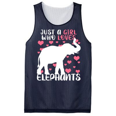 Just A Girl Who Loves Elephants Mesh Reversible Basketball Jersey Tank