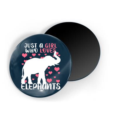 Just A Girl Who Loves Elephants Magnet