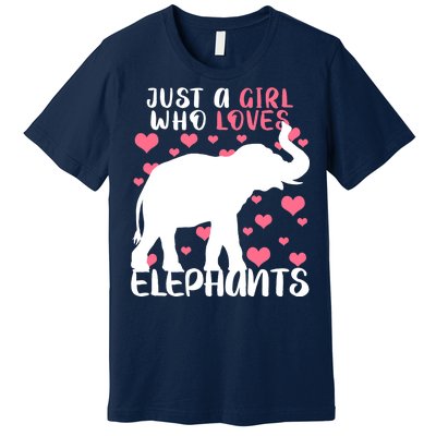 Just A Girl Who Loves Elephants Premium T-Shirt