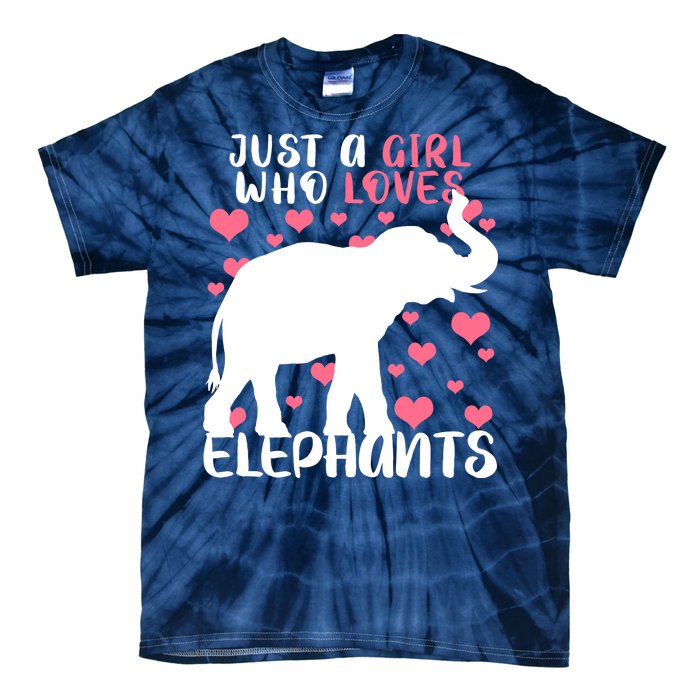 Just A Girl Who Loves Elephants Tie-Dye T-Shirt