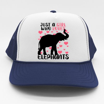 Just A Girl Who Loves Elephants Trucker Hat