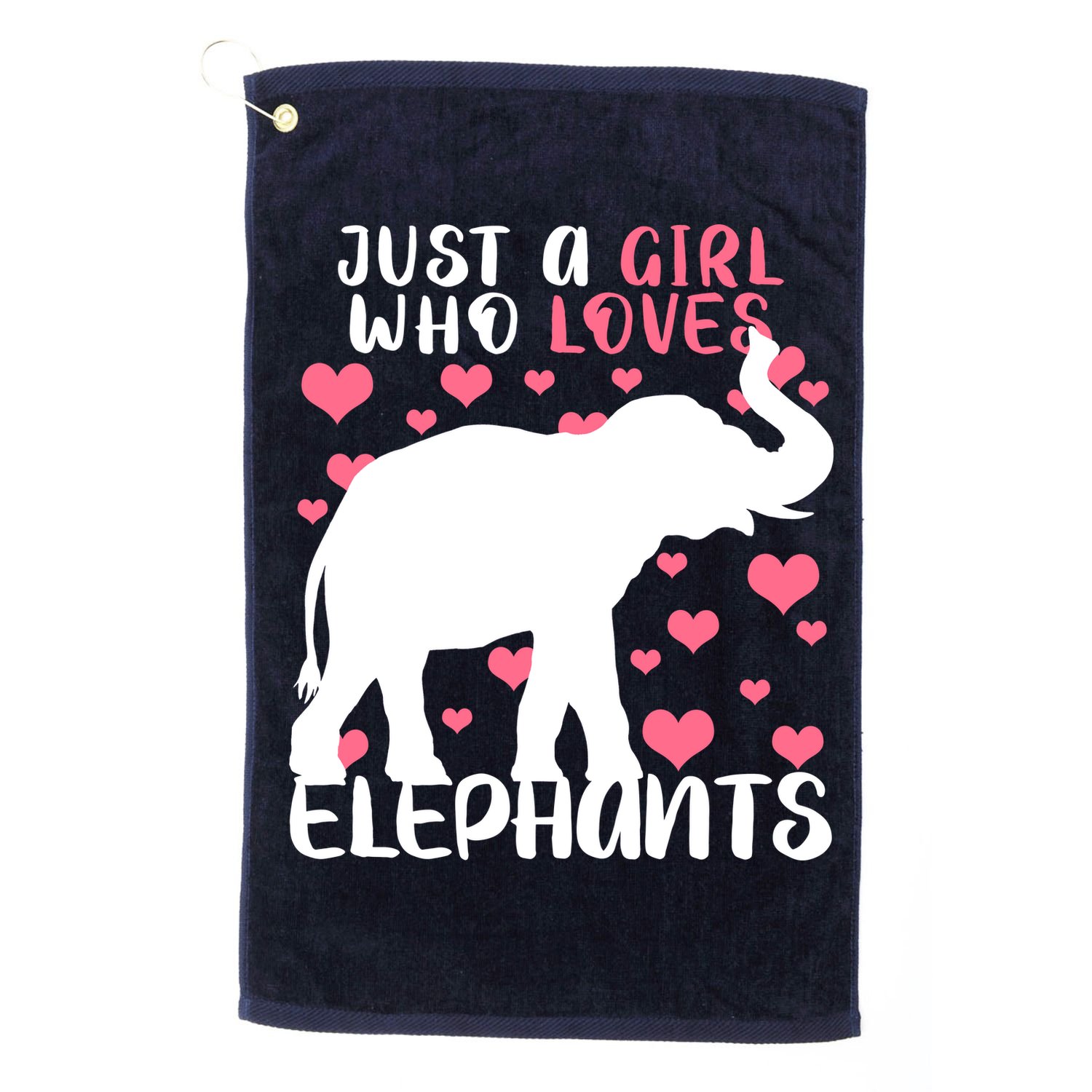 Just A Girl Who Loves Elephants Golf Towel