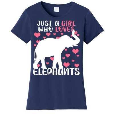 Just A Girl Who Loves Elephants Women's T-Shirt