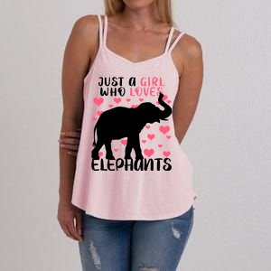 Just A Girl Who Loves Elephants Women's Strappy Tank