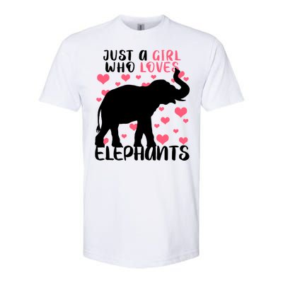 Just A Girl Who Loves Elephants Softstyle CVC T-Shirt