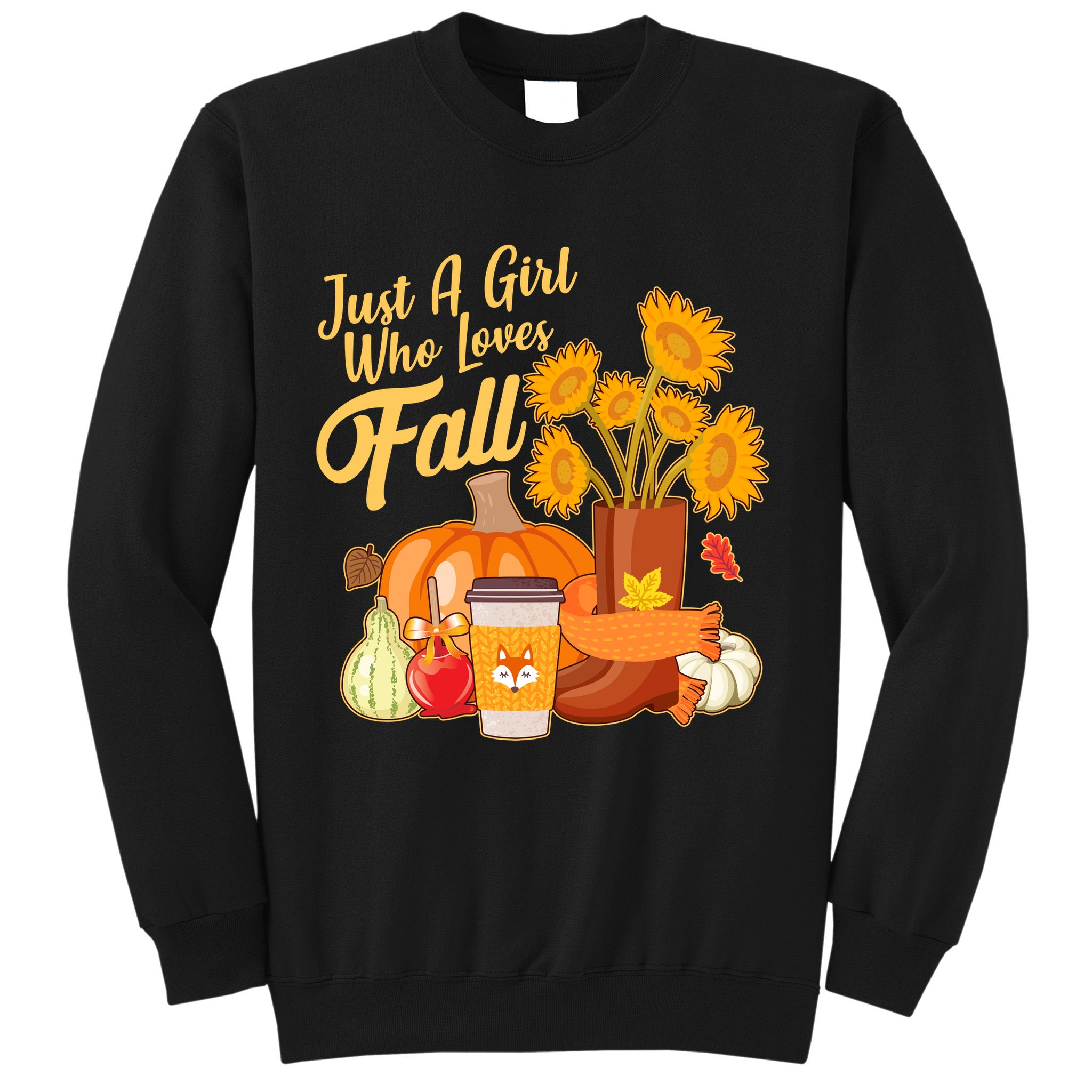 Just A Girl Who Loves Fall Autumn Lover Sweatshirt