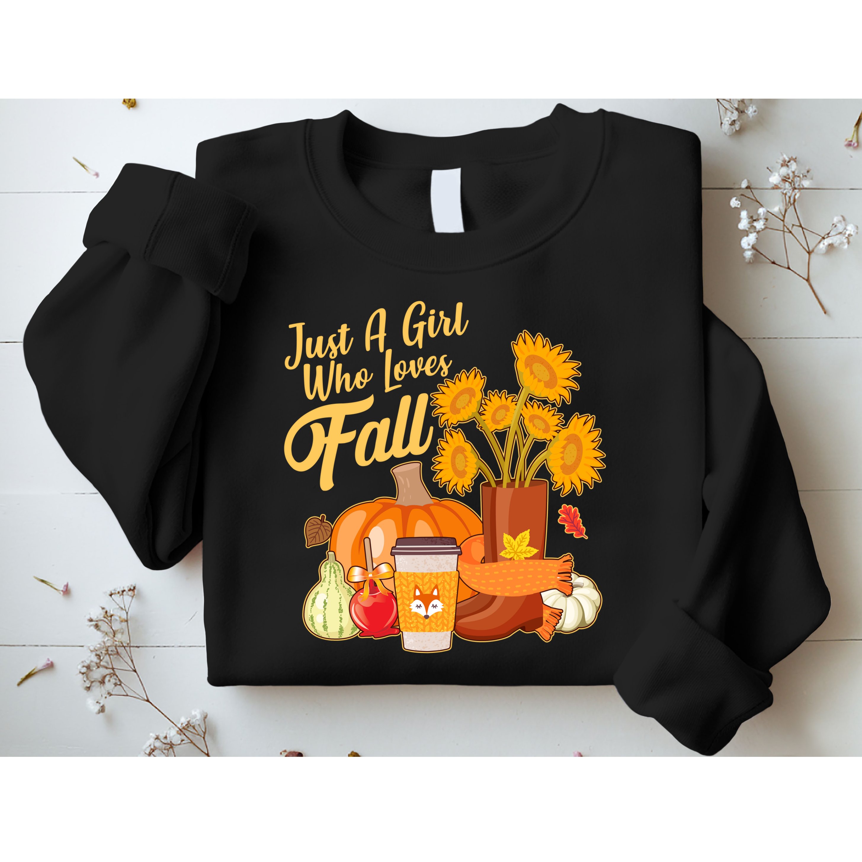 Just A Girl Who Loves Fall Autumn Lover Sweatshirt