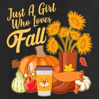 Just A Girl Who Loves Fall Autumn Lover Adult Drive Performance Visor