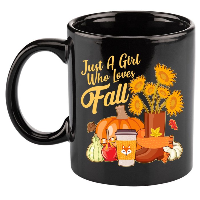 Just A Girl Who Loves Fall Autumn Lover 11oz C Handle Ceramic Mug