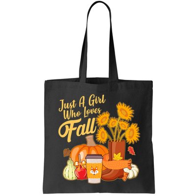 Just A Girl Who Loves Fall Autumn Lover Bag