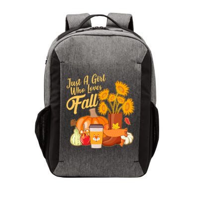 Just A Girl Who Loves Fall Autumn Lover Vector Backpack