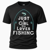 Just A Girl Who Loves Fishing Performance Shirt