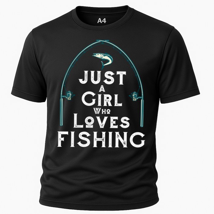 Just A Girl Who Loves Fishing Performance Shirt