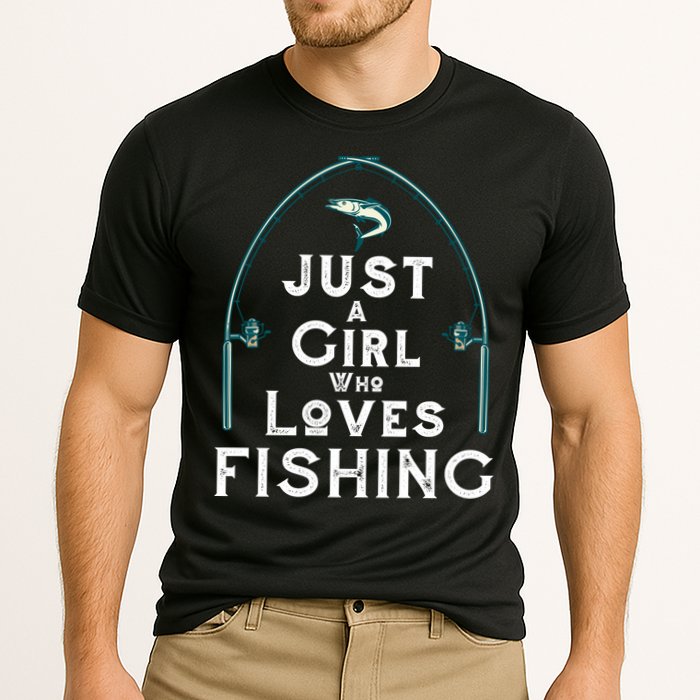 Just A Girl Who Loves Fishing Performance Shirt