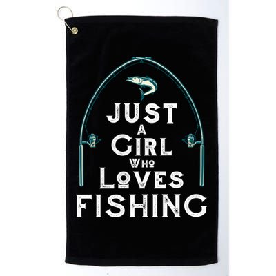 Just A Girl Who Loves Fishing Golf Towel