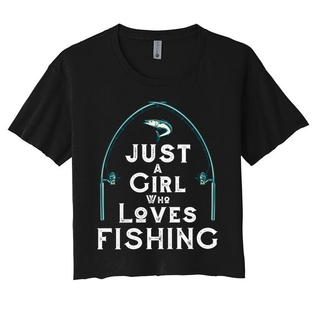 Just A Girl Who Loves Fishing Crop Top