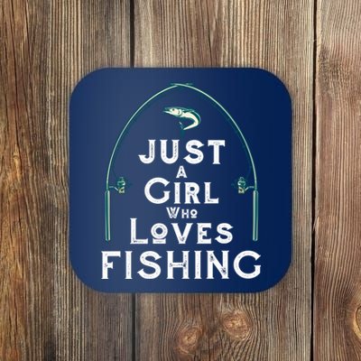 Just A Girl Who Loves Fishing Coaster