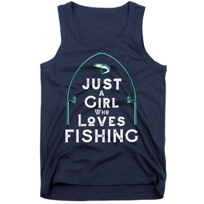 Just A Girl Who Loves Fishing Tank Top