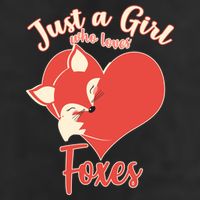Just A Girl Who Loves Foxes 7 Panel Mesh Trucker Snapback Hat