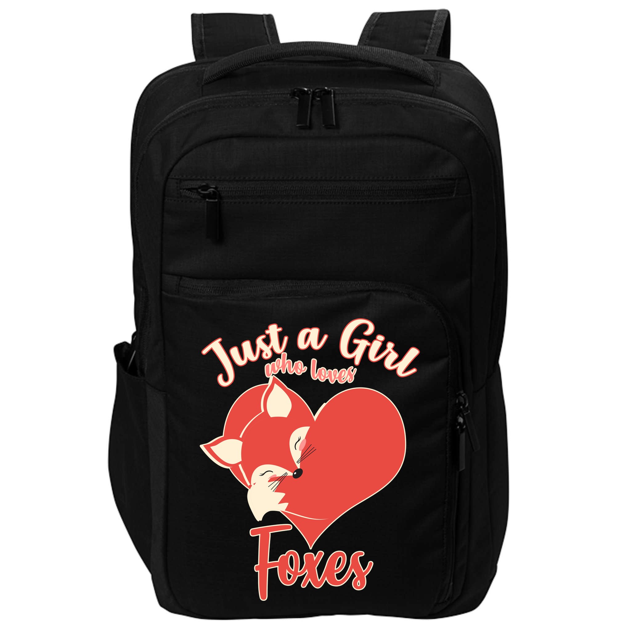 Just A Girl Who Loves Foxes Impact Tech Backpack