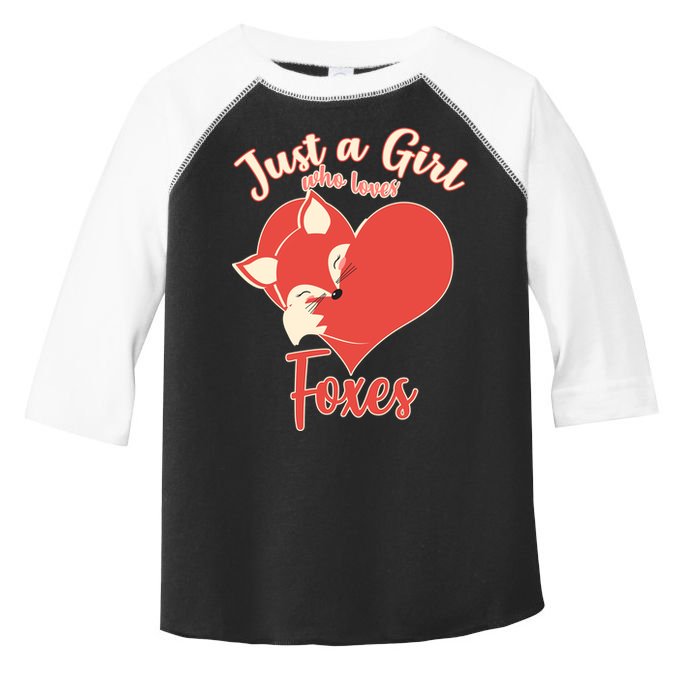 Just A Girl Who Loves Foxes Toddler Fine Jersey T-Shirt