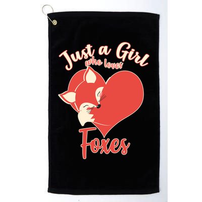 Just A Girl Who Loves Foxes Golf Towel