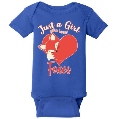 Just A Girl Who Loves Foxes Baby Bodysuit