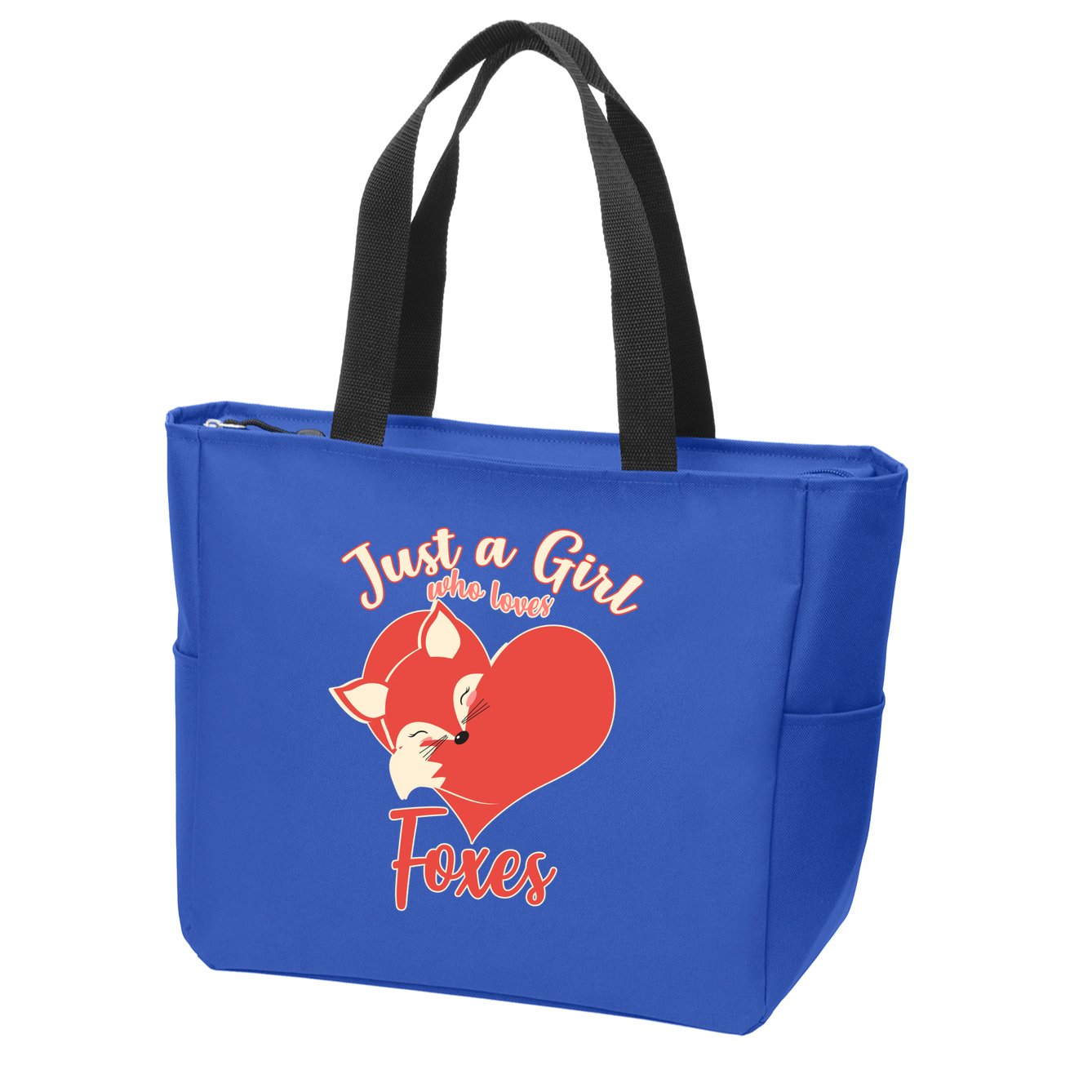 Just A Girl Who Loves Foxes Zip Tote Bag