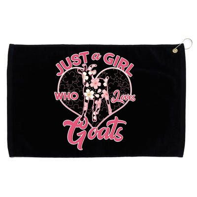 Just A Girl Who Loves Goats Grommeted Golf Towel