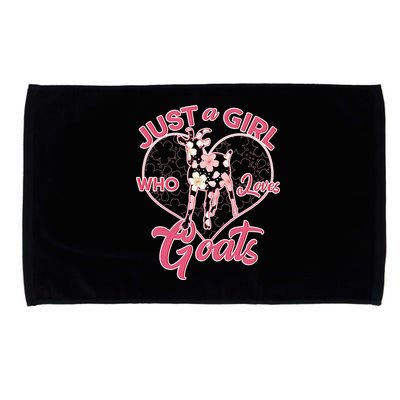 Just A Girl Who Loves Goats Microfiber Hand Towel