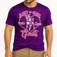 Just A Girl Who Loves Goats Cooling Performance Crew T-Shirt