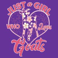 Just A Girl Who Loves Goats Button