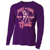 Just A Girl Who Loves Goats Cooling Performance Long Sleeve Crew