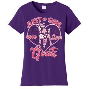 Just A Girl Who Loves Goats Women's T-Shirt