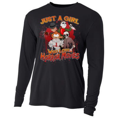 Just A Girl Who Loves Horror Movies Cooling Performance Long Sleeve Crew