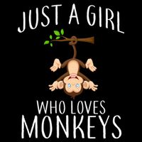 Just A Girl Who Loves Monkeys Cooling Performance Crew T-Shirt
