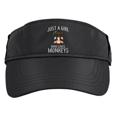 Just A Girl Who Loves Monkeys Adult Drive Performance Visor