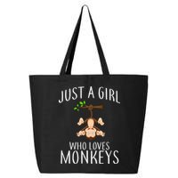 Just A Girl Who Loves Monkeys 25L Jumbo Tote