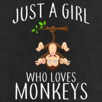 Just A Girl Who Loves Monkeys 25L Jumbo Tote