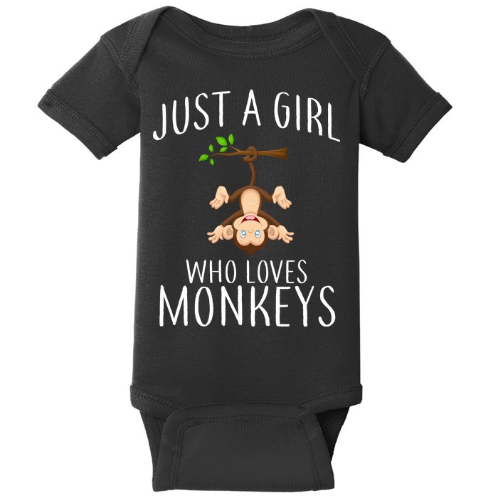 Just A Girl Who Loves Monkeys Baby Bodysuit