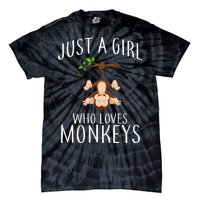 Just A Girl Who Loves Monkeys Tie-Dye T-Shirt