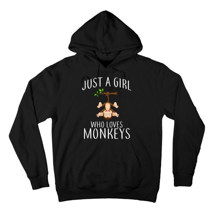 Just A Girl Who Loves Monkeys Tall Hoodie