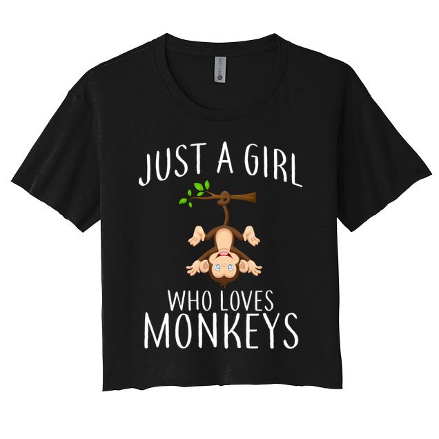 Just A Girl Who Loves Monkeys Crop Top